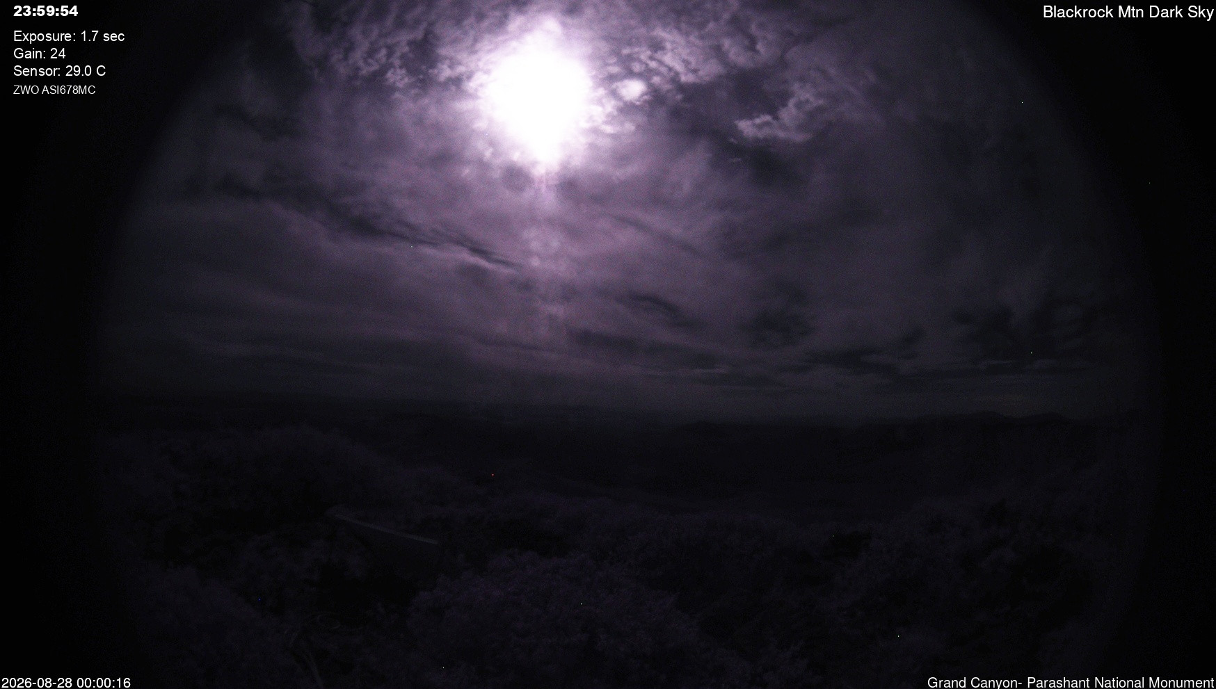 time-lapse frame, Blackrock - Dark Sky webcam
