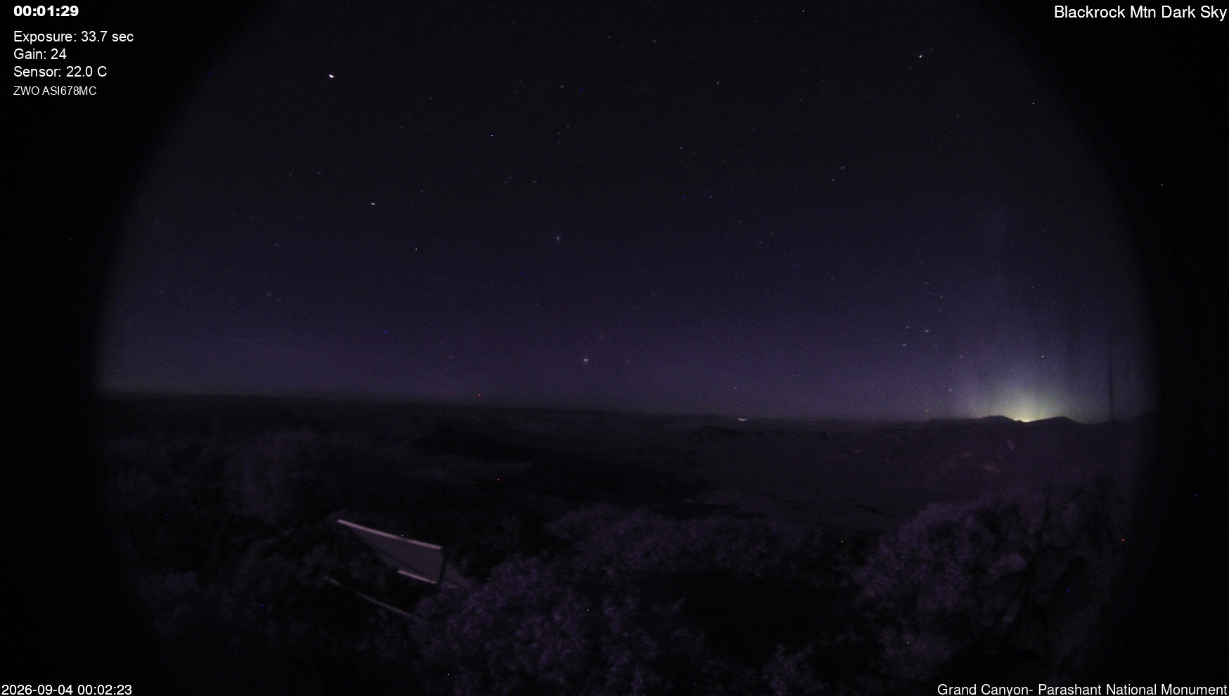 time-lapse frame, Blackrock - Dark Sky webcam