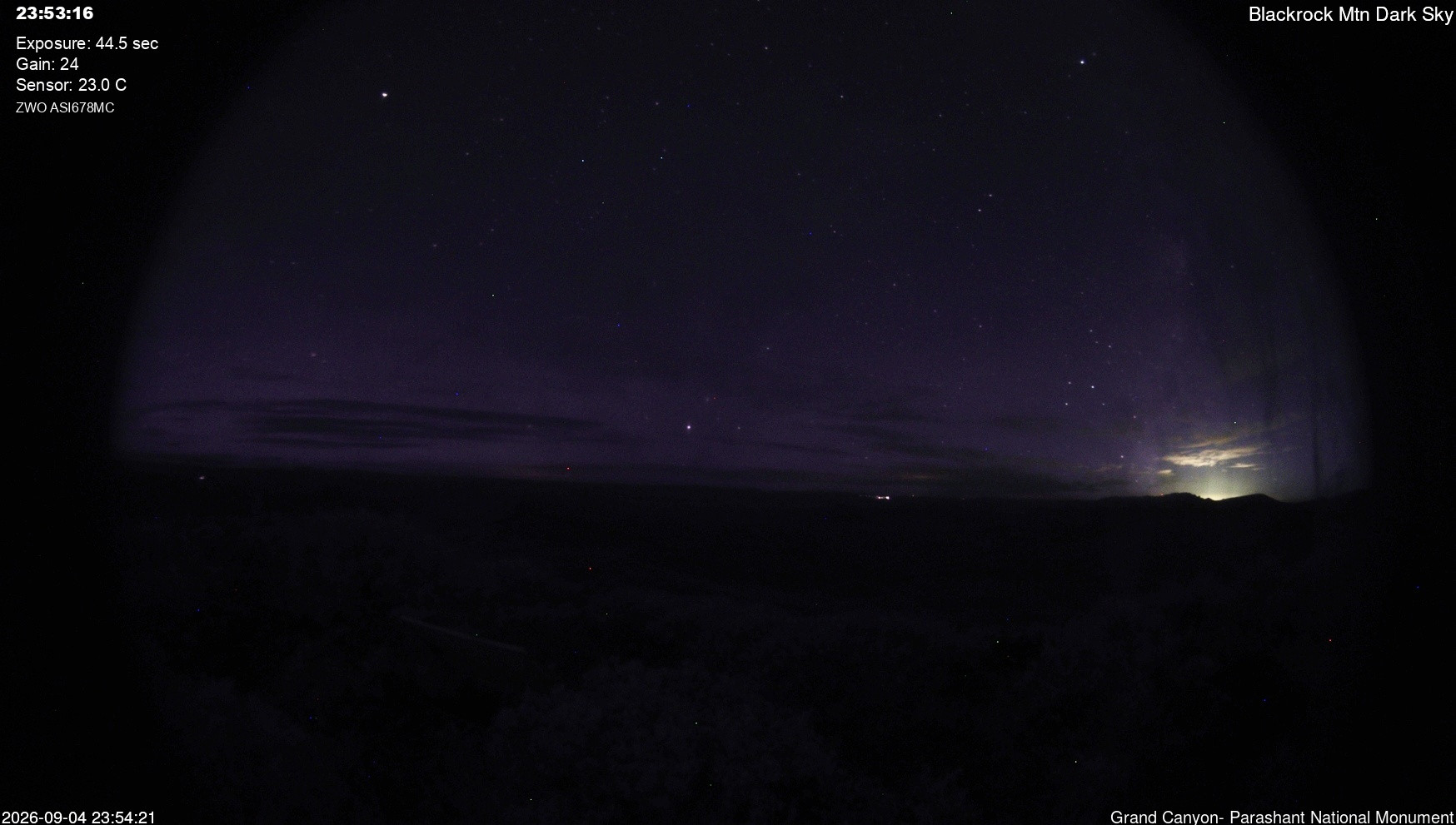 view from Blackrock - Dark Sky on 2026-09-04