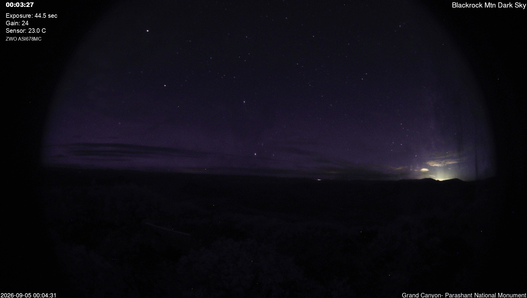time-lapse frame, Blackrock - Dark Sky webcam