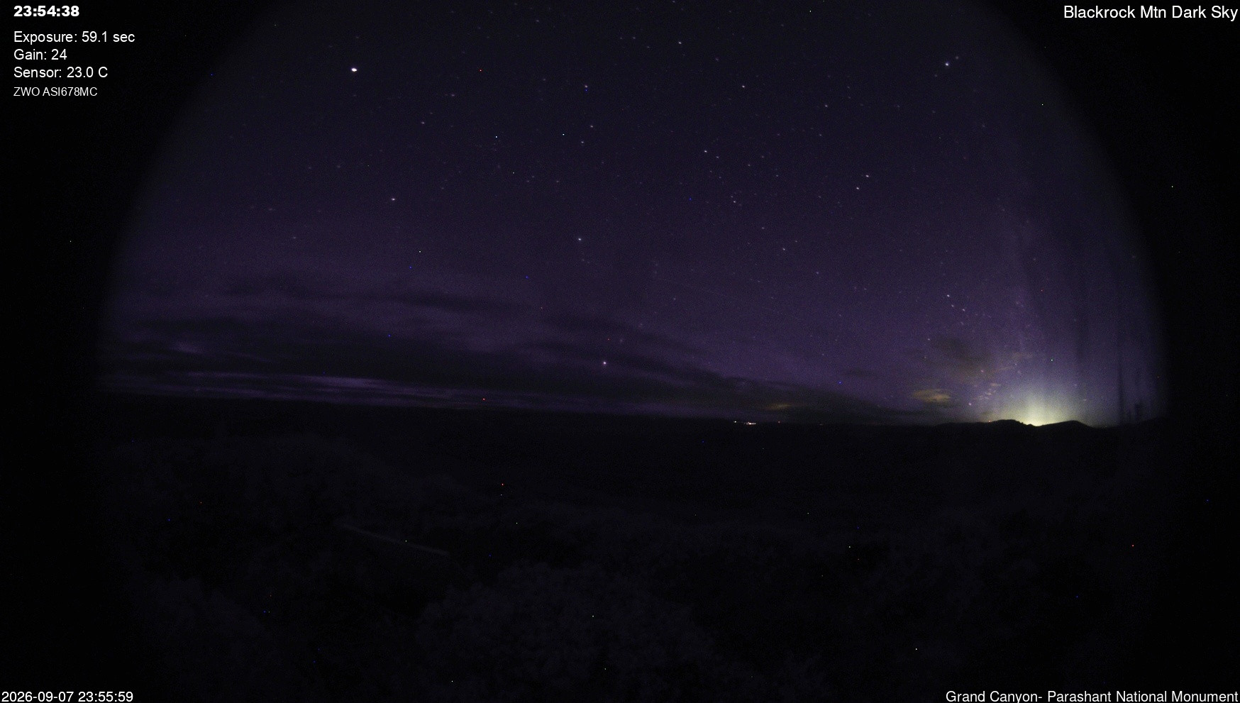view from Blackrock - Dark Sky on 2026-09-07