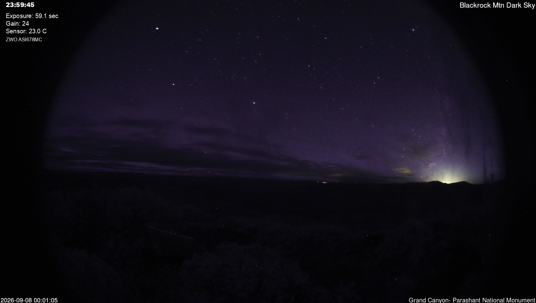 time-lapse frame, Blackrock - Dark Sky webcam