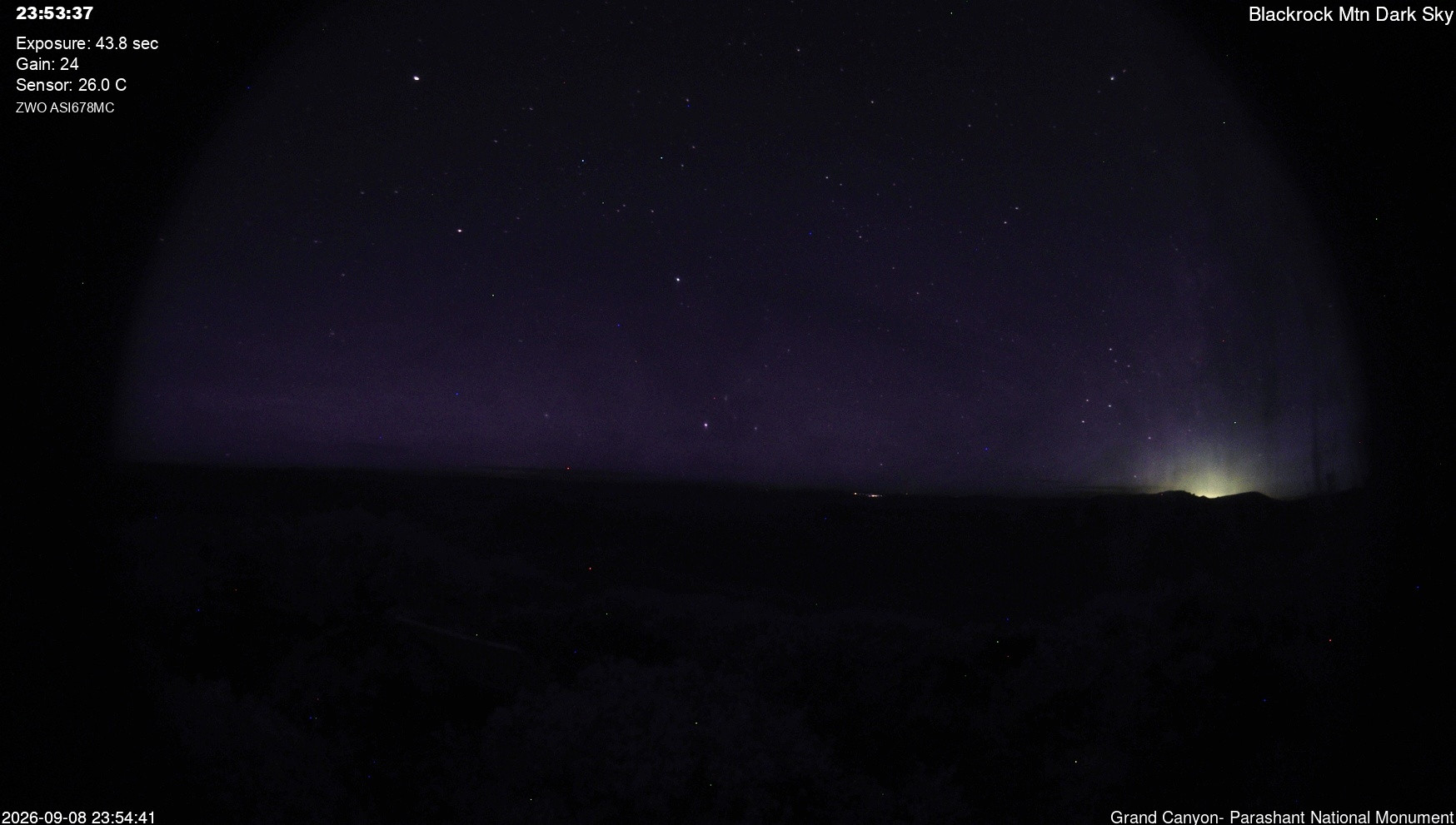 view from Blackrock - Dark Sky on 2026-09-08