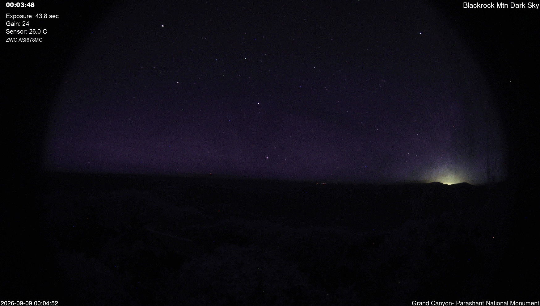 time-lapse frame, Blackrock - Dark Sky webcam