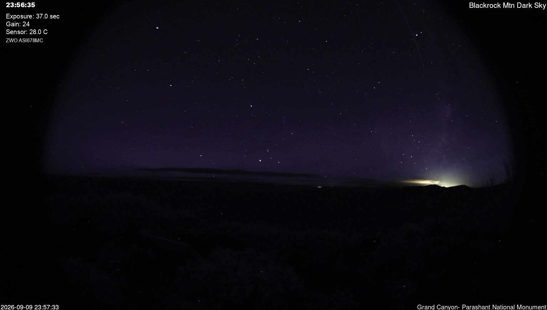 view from Blackrock - Dark Sky on 2026-09-09