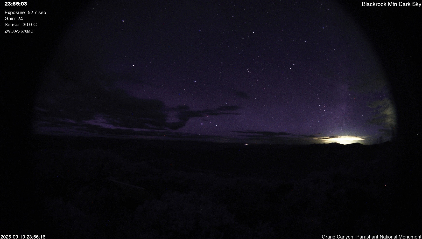view from Blackrock - Dark Sky on 2026-09-10
