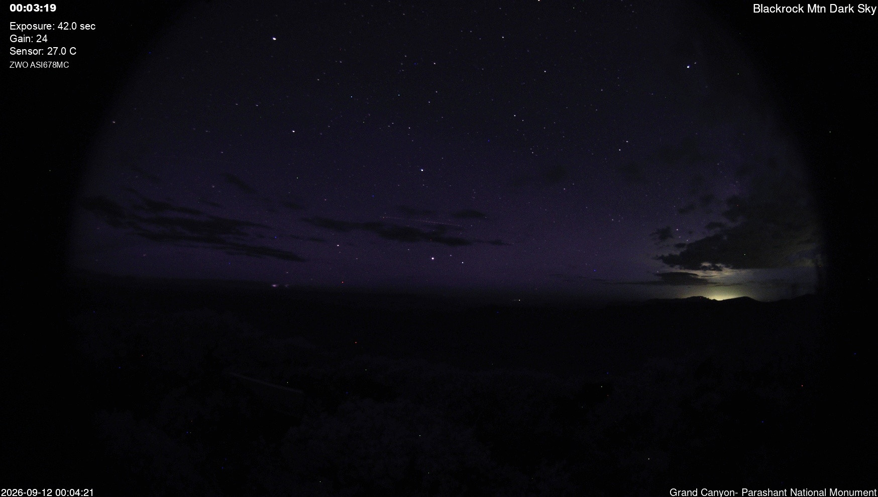 time-lapse frame, Blackrock - Dark Sky webcam