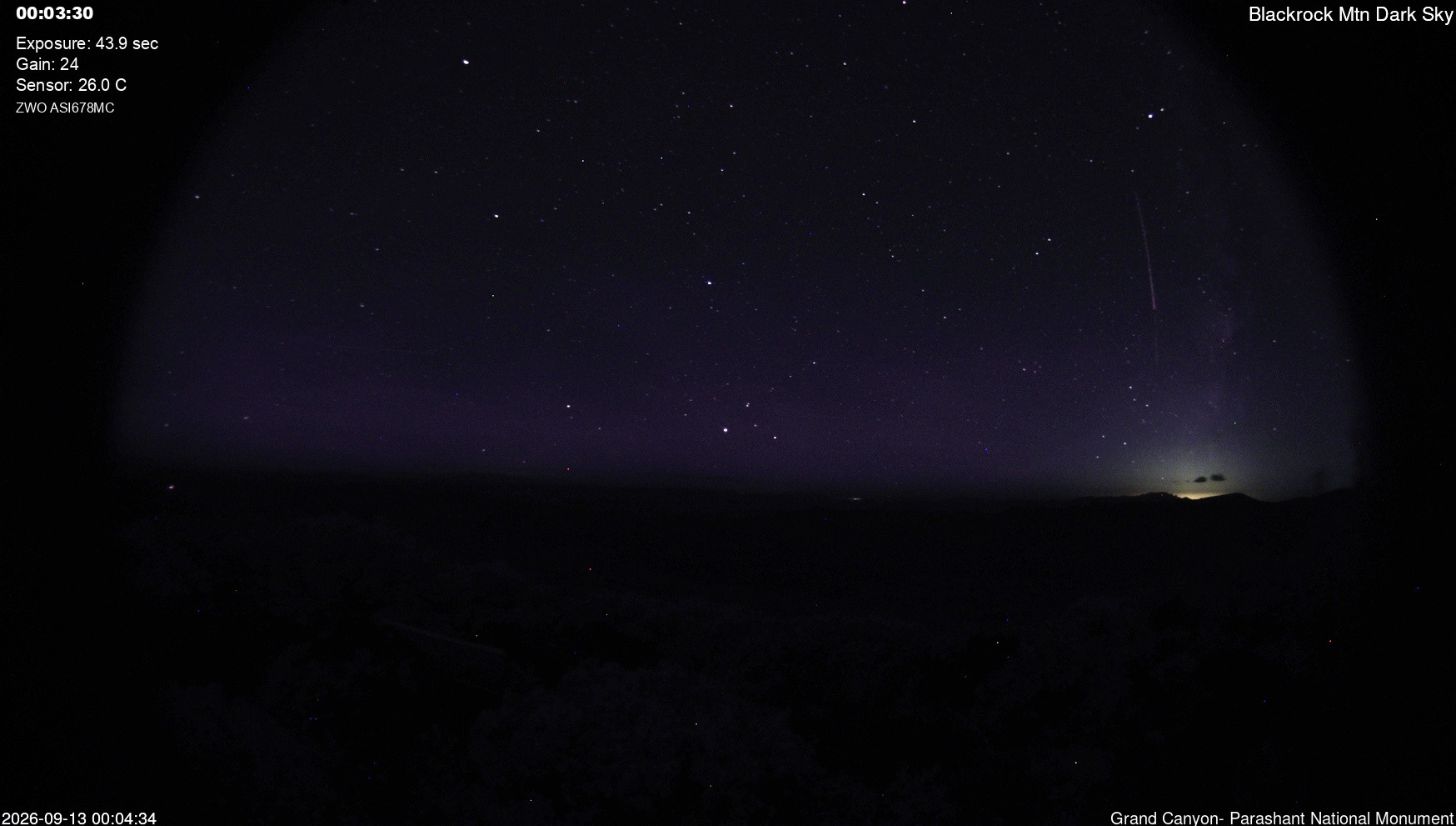 time-lapse frame, Blackrock - Dark Sky webcam