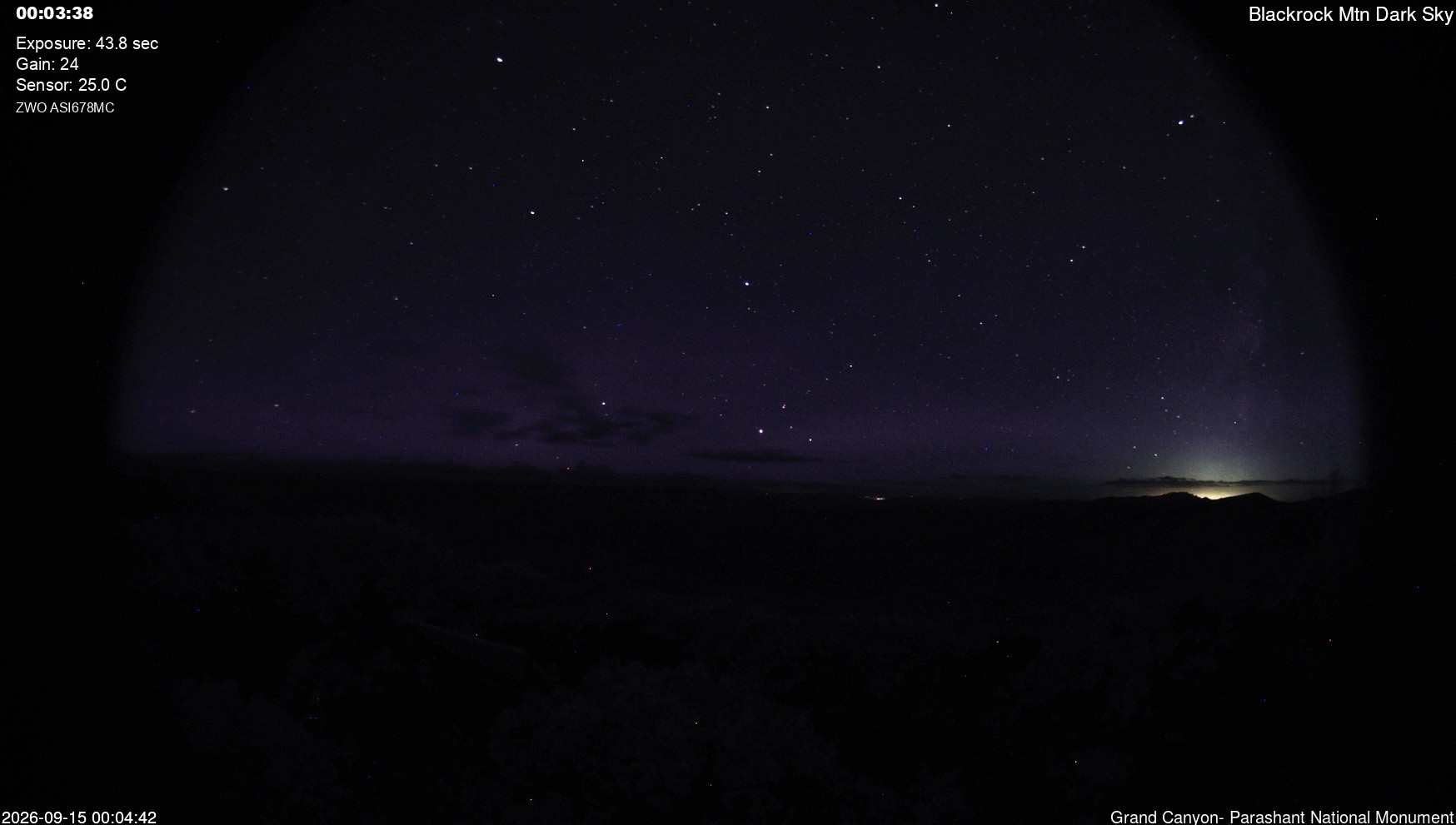time-lapse frame, Blackrock - Dark Sky webcam