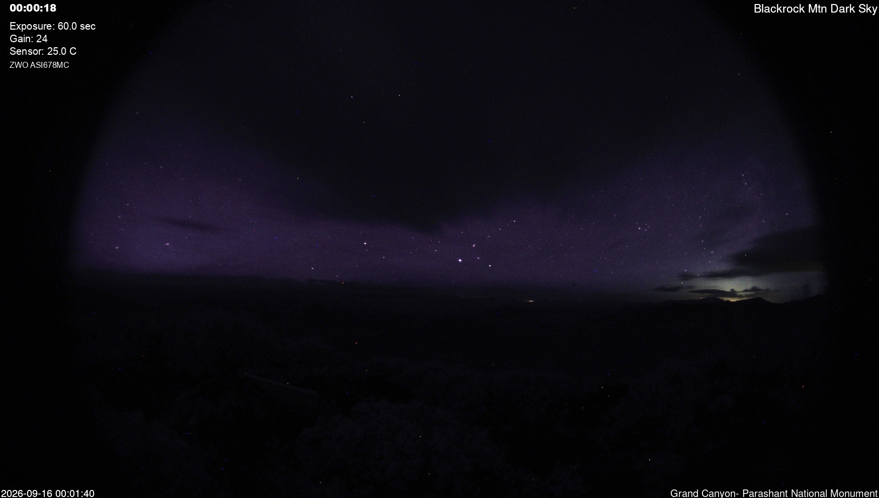 time-lapse frame, Blackrock - Dark Sky webcam