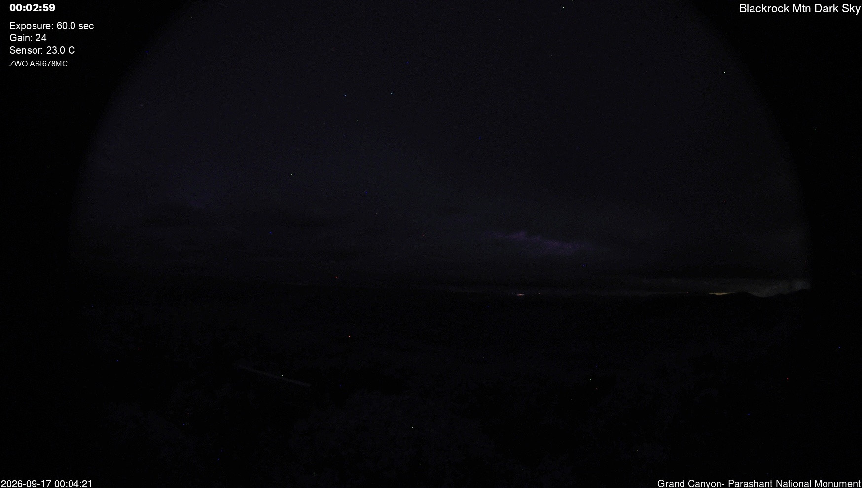 time-lapse frame, Blackrock - Dark Sky webcam