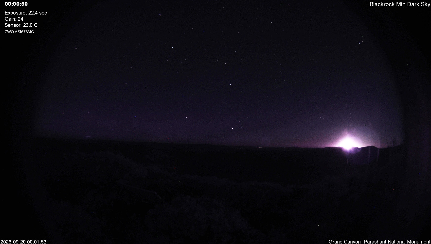 time-lapse frame, Blackrock - Dark Sky webcam