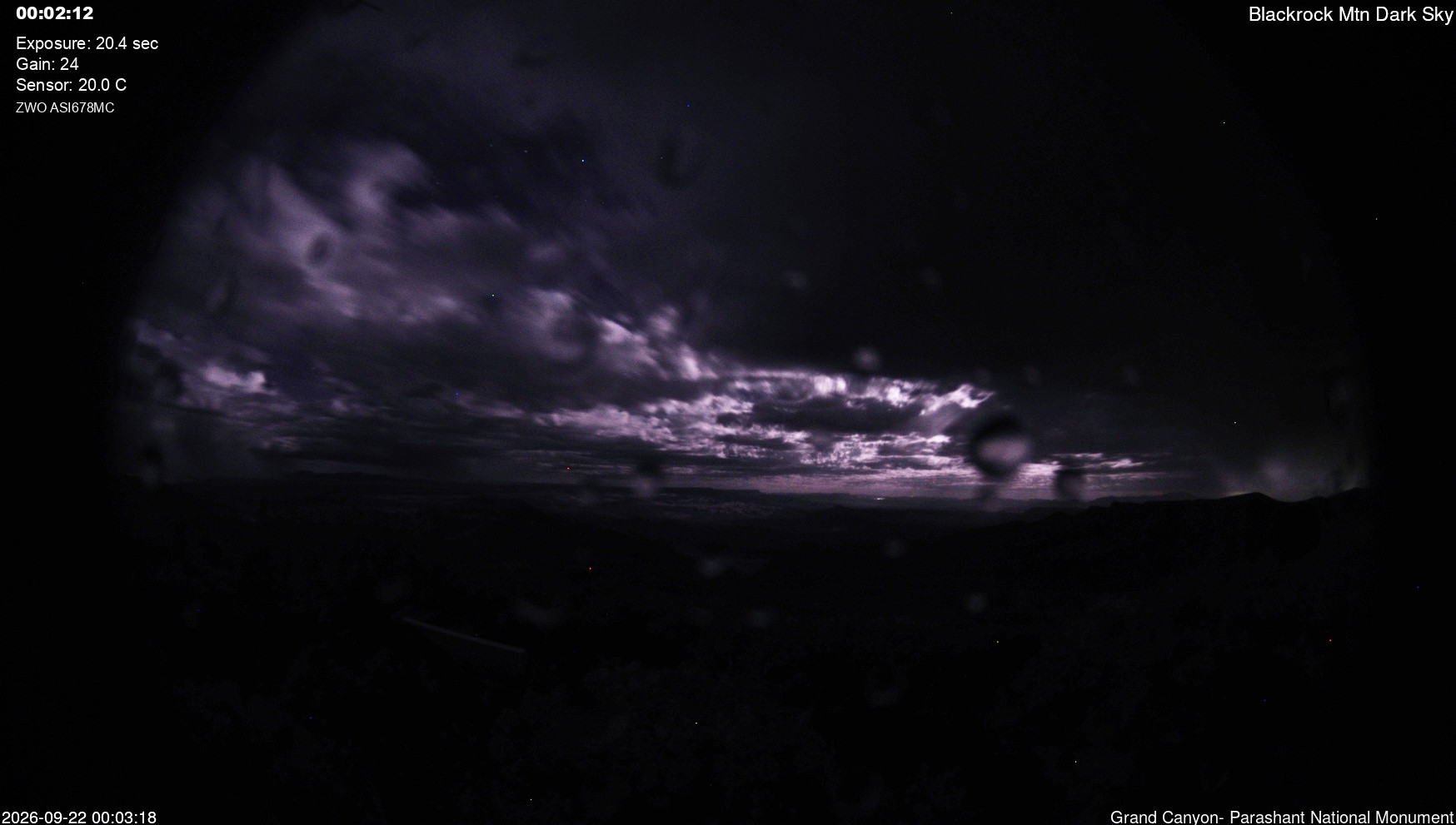 time-lapse frame, Blackrock - Dark Sky webcam