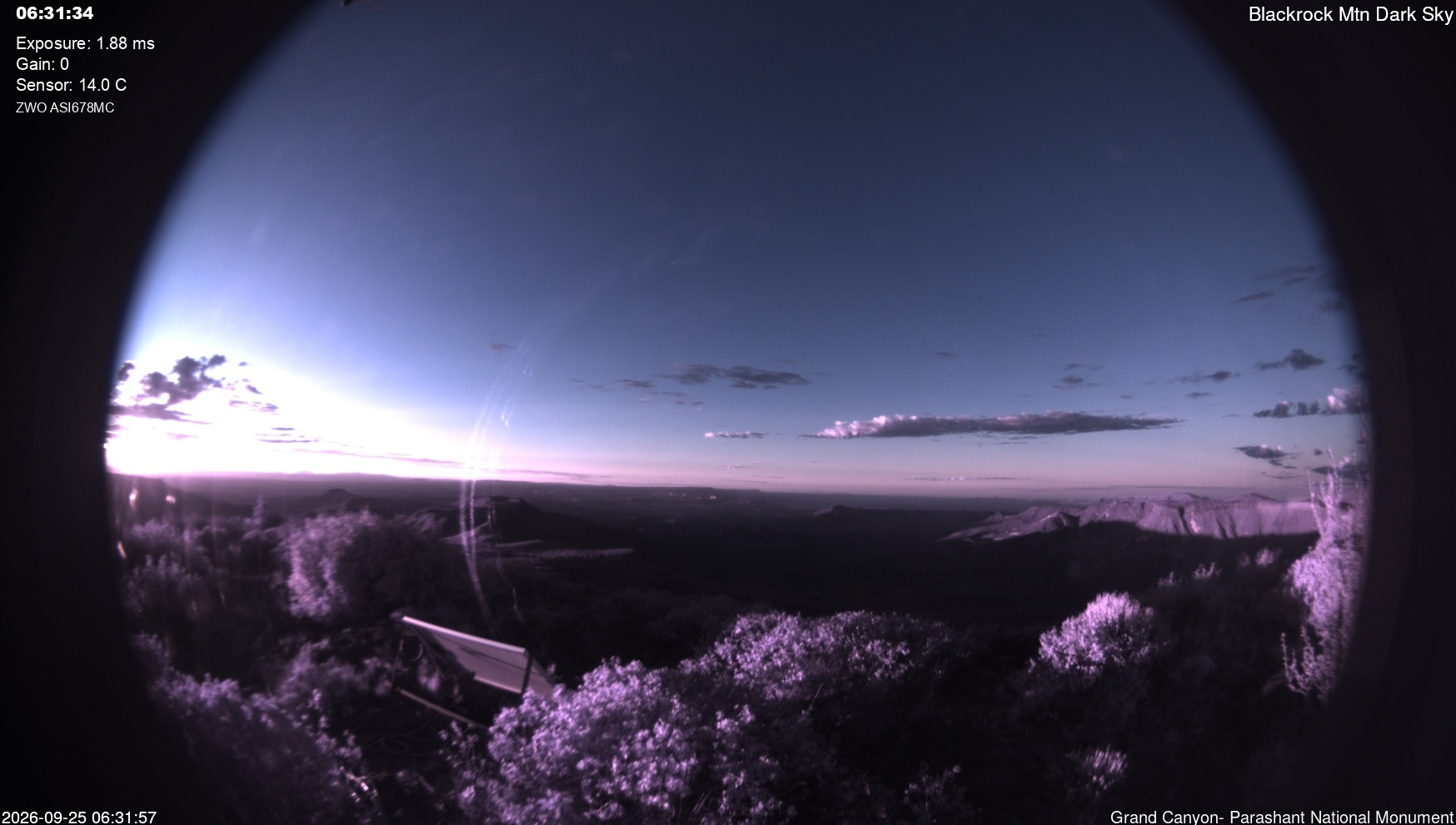 view from Blackrock - Dark Sky on 2026-09-25