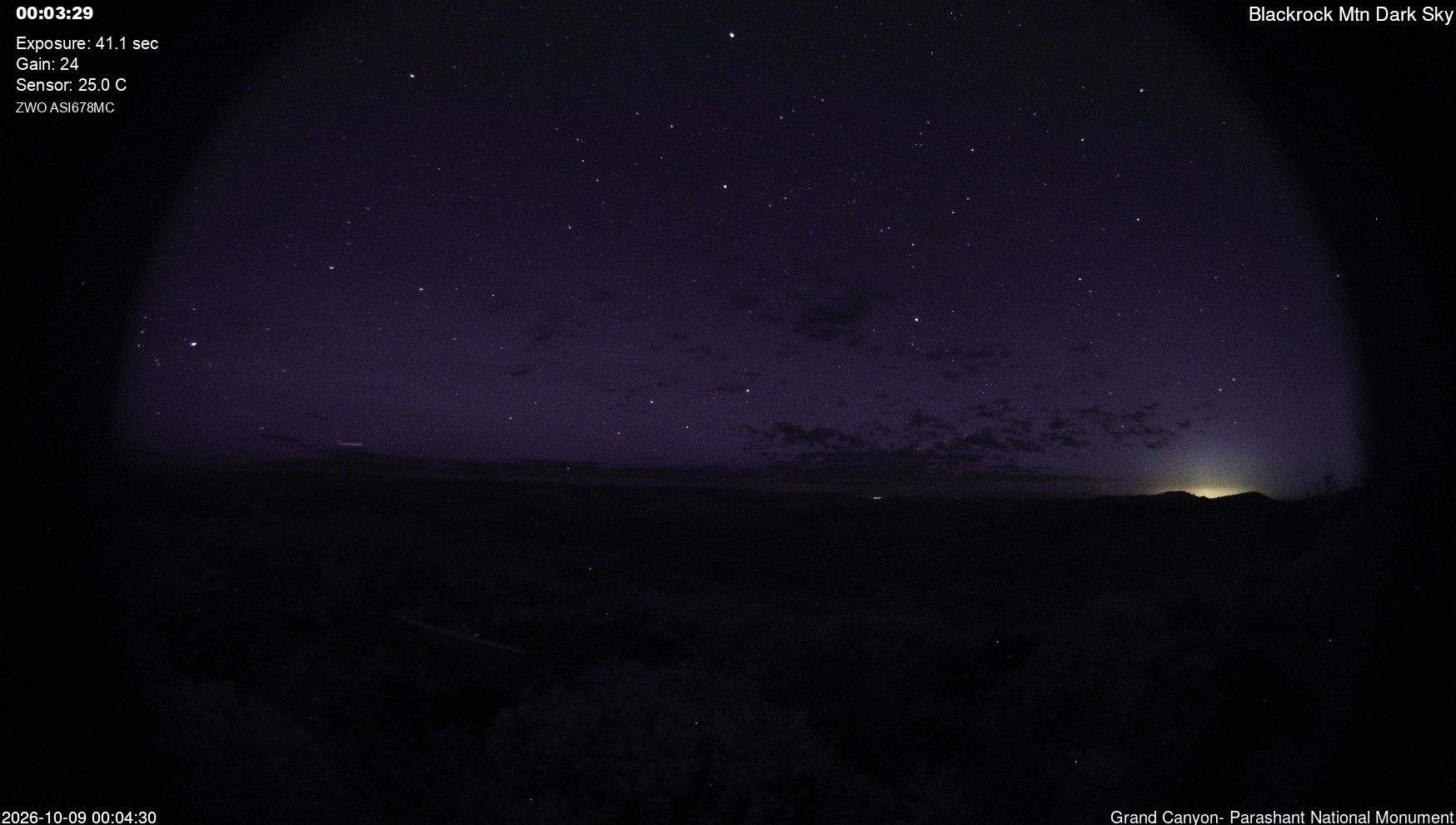 time-lapse frame, Blackrock - Dark Sky webcam