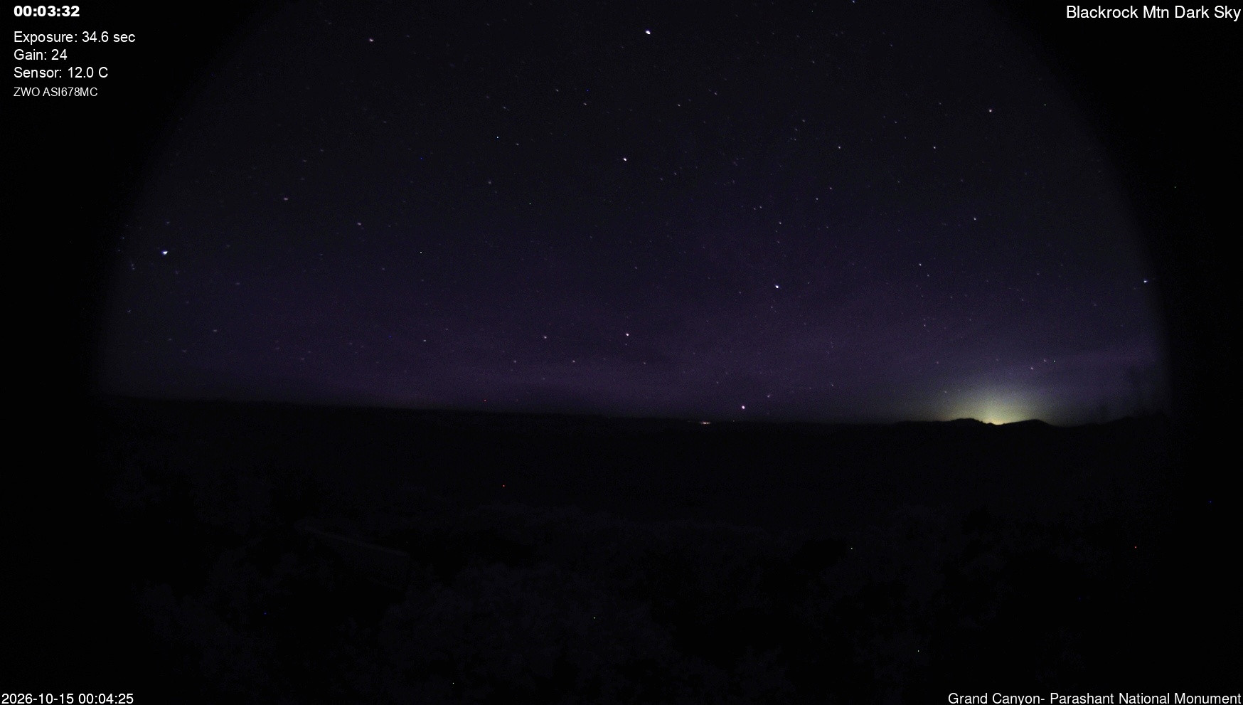 time-lapse frame, Blackrock - Dark Sky webcam