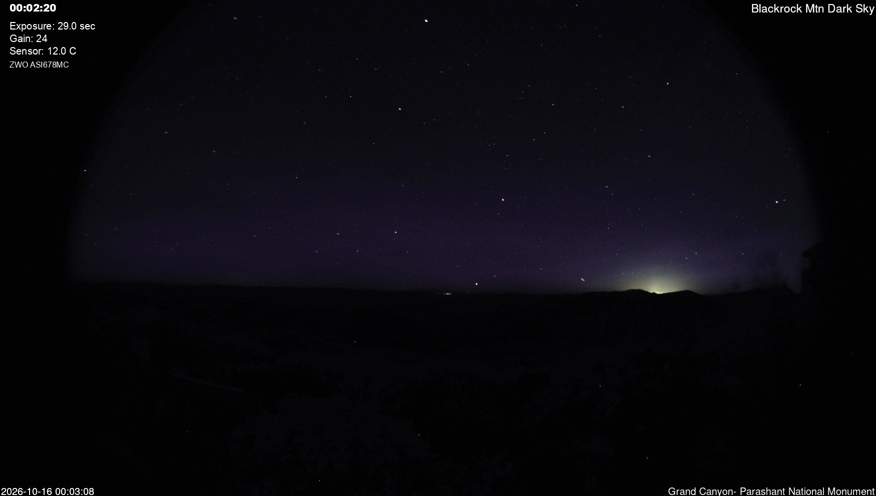 time-lapse frame, Blackrock - Dark Sky webcam