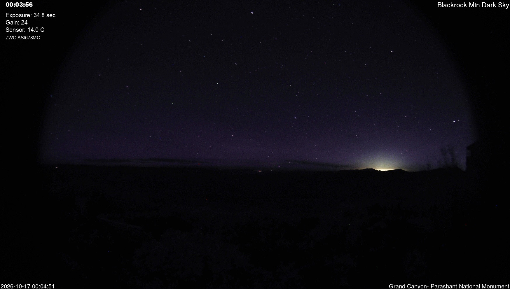 time-lapse frame, Blackrock - Dark Sky webcam