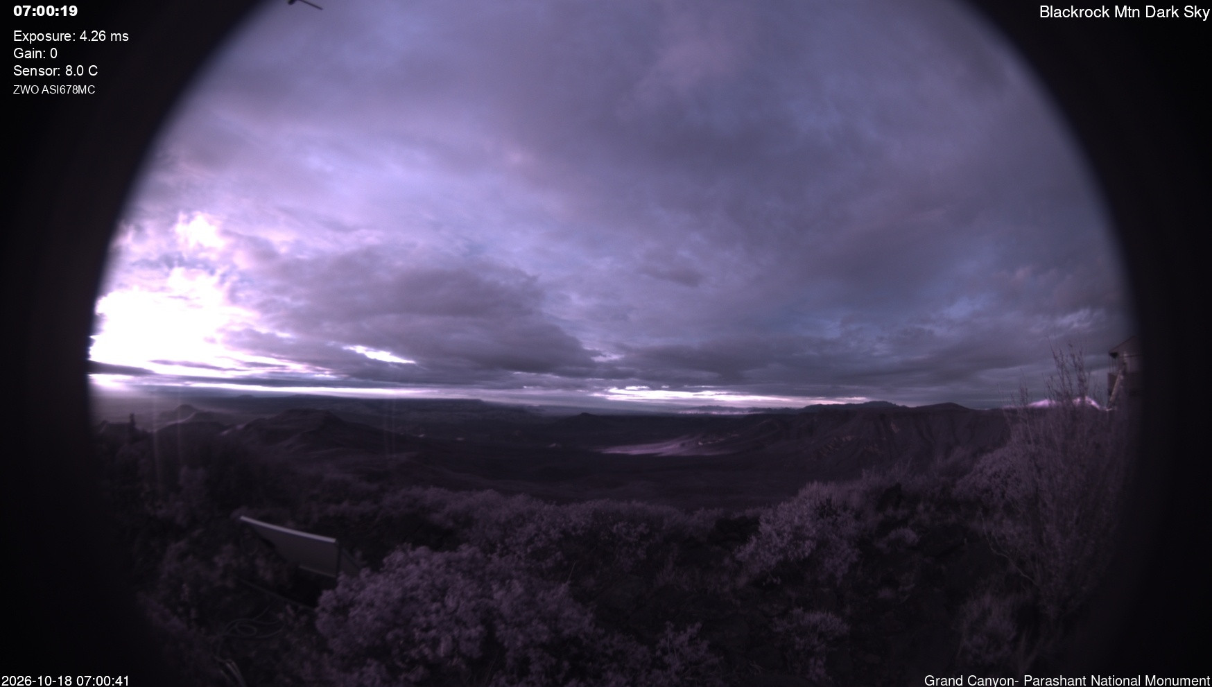 time-lapse frame, Blackrock - Dark Sky webcam