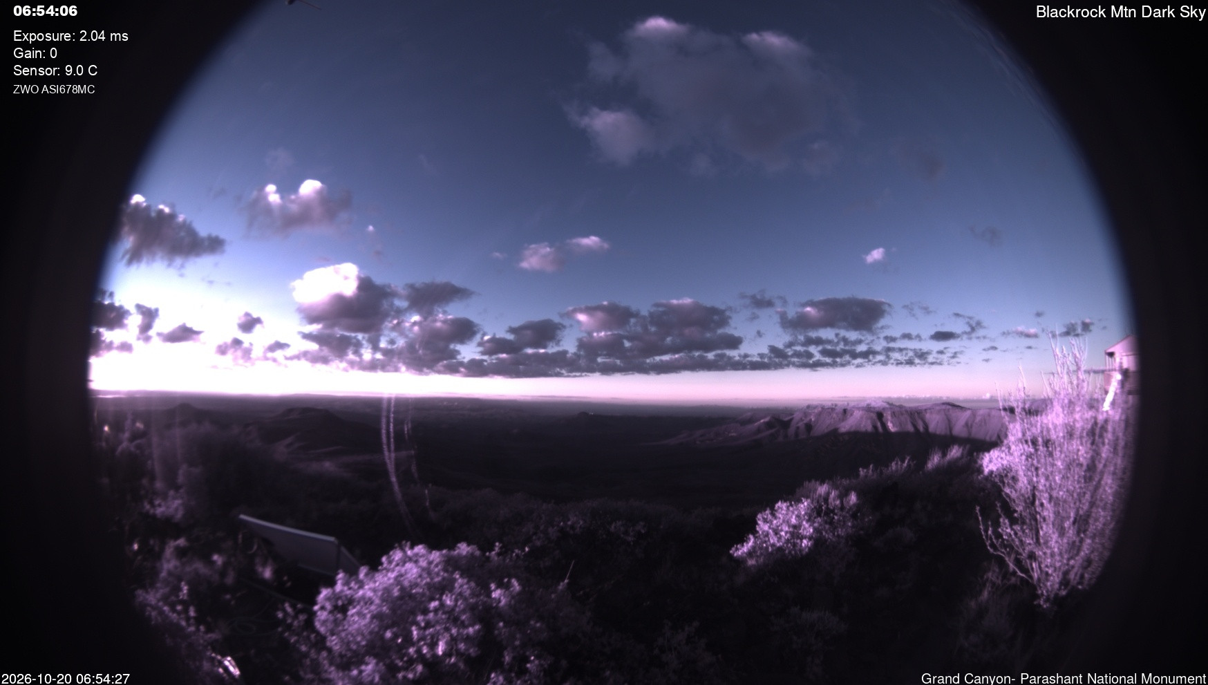 time-lapse frame, Blackrock - Dark Sky webcam