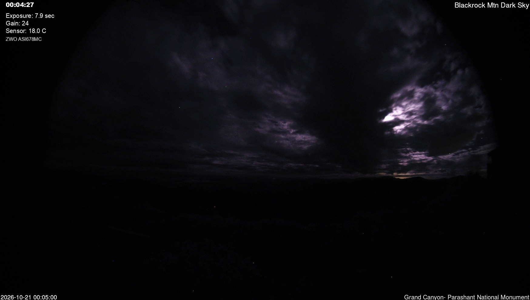 time-lapse frame, Blackrock - Dark Sky webcam