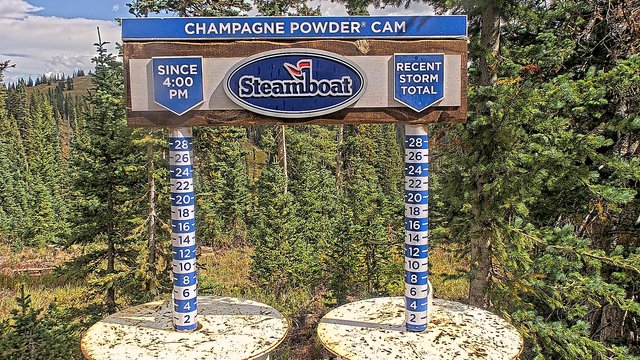 view from Steamboat Champagne Powder on 2026-09-13