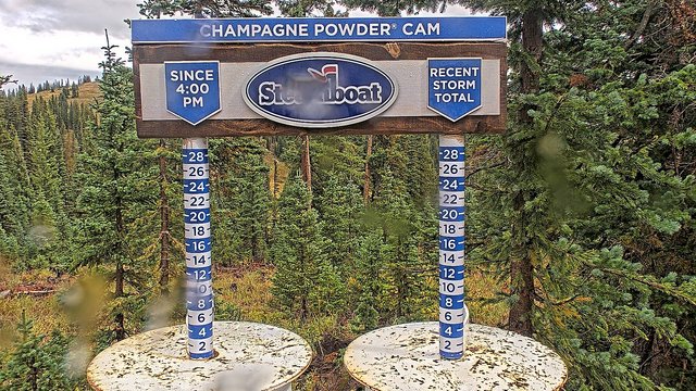view from Steamboat Champagne Powder on 2026-09-16