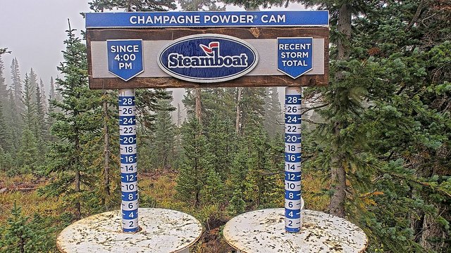 view from Steamboat Champagne Powder on 2026-09-17