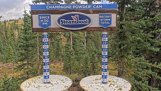 view from Steamboat Champagne Powder on 2026-09-19