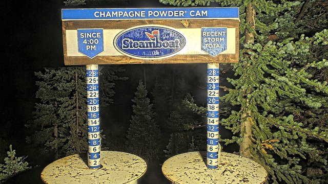 time-lapse frame, Steamboat Champagne Powder webcam