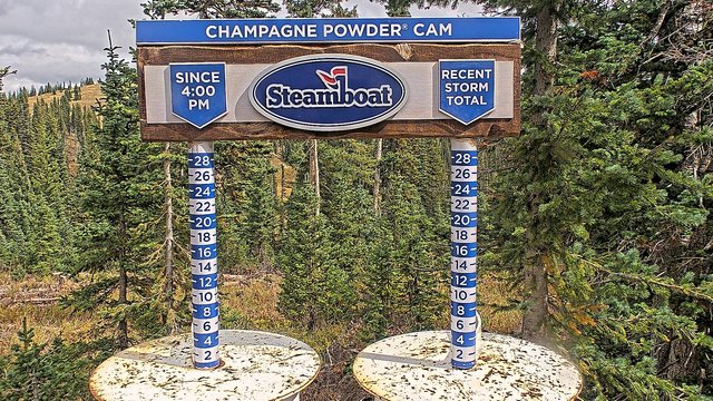view from Steamboat Champagne Powder on 2026-09-23