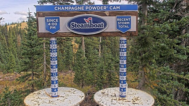 view from Steamboat Champagne Powder on 2026-09-24