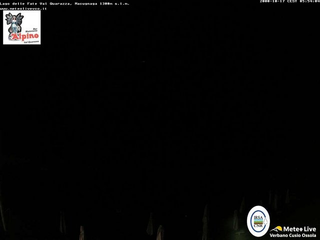 time-lapse frame, Macugnaga Lago delle Fate webcam