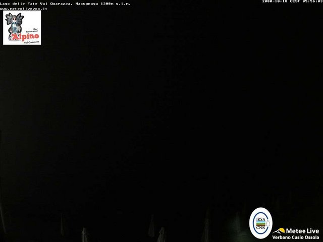 time-lapse frame, Macugnaga Lago delle Fate webcam