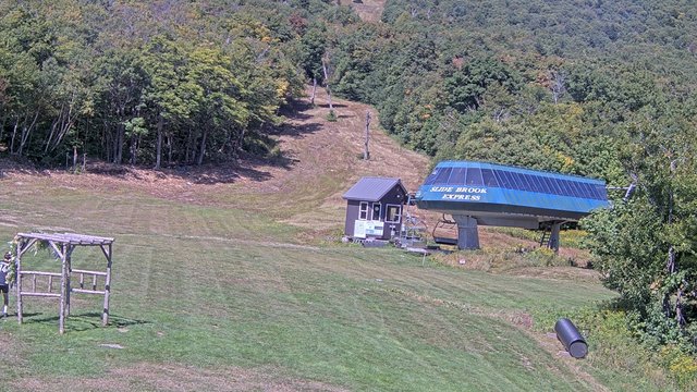 view from Sugarbush Slide Brook Lift on 2026-09-07