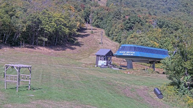 view from Sugarbush Slide Brook Lift on 2026-09-11