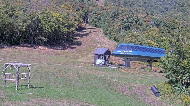 view from Sugarbush Slide Brook Lift on 2026-09-12