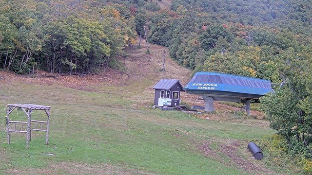 view from Sugarbush Slide Brook Lift on 2026-09-13