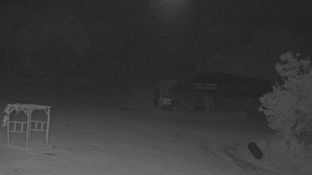 time-lapse frame, Sugarbush Slide Brook Lift webcam