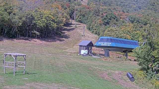 view from Sugarbush Slide Brook Lift on 2026-09-15