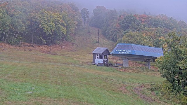 view from Sugarbush Slide Brook Lift on 2026-09-20
