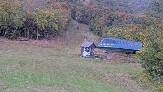 view from Sugarbush Slide Brook Lift on 2026-09-21