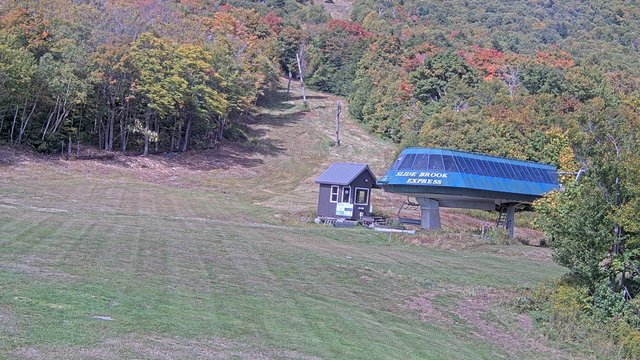 view from Sugarbush Slide Brook Lift on 2026-09-22
