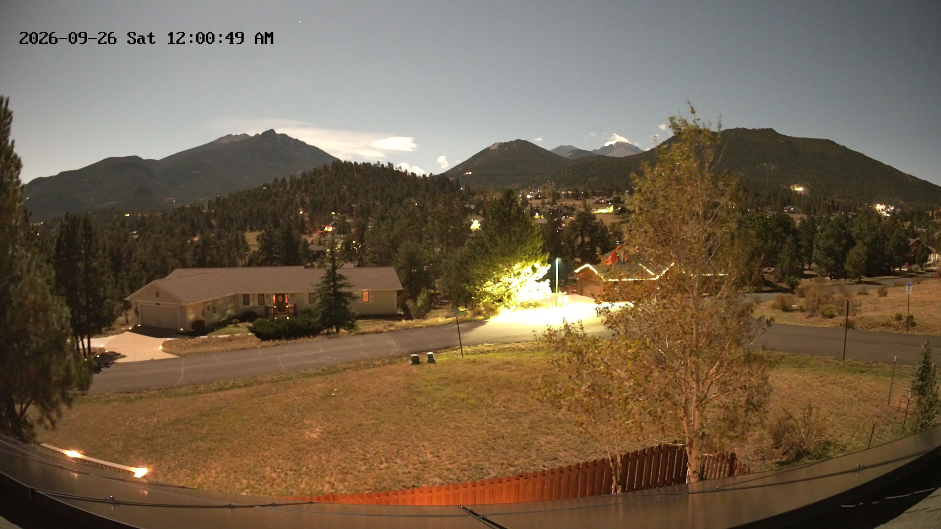 time-lapse frame, Estes Cam webcam