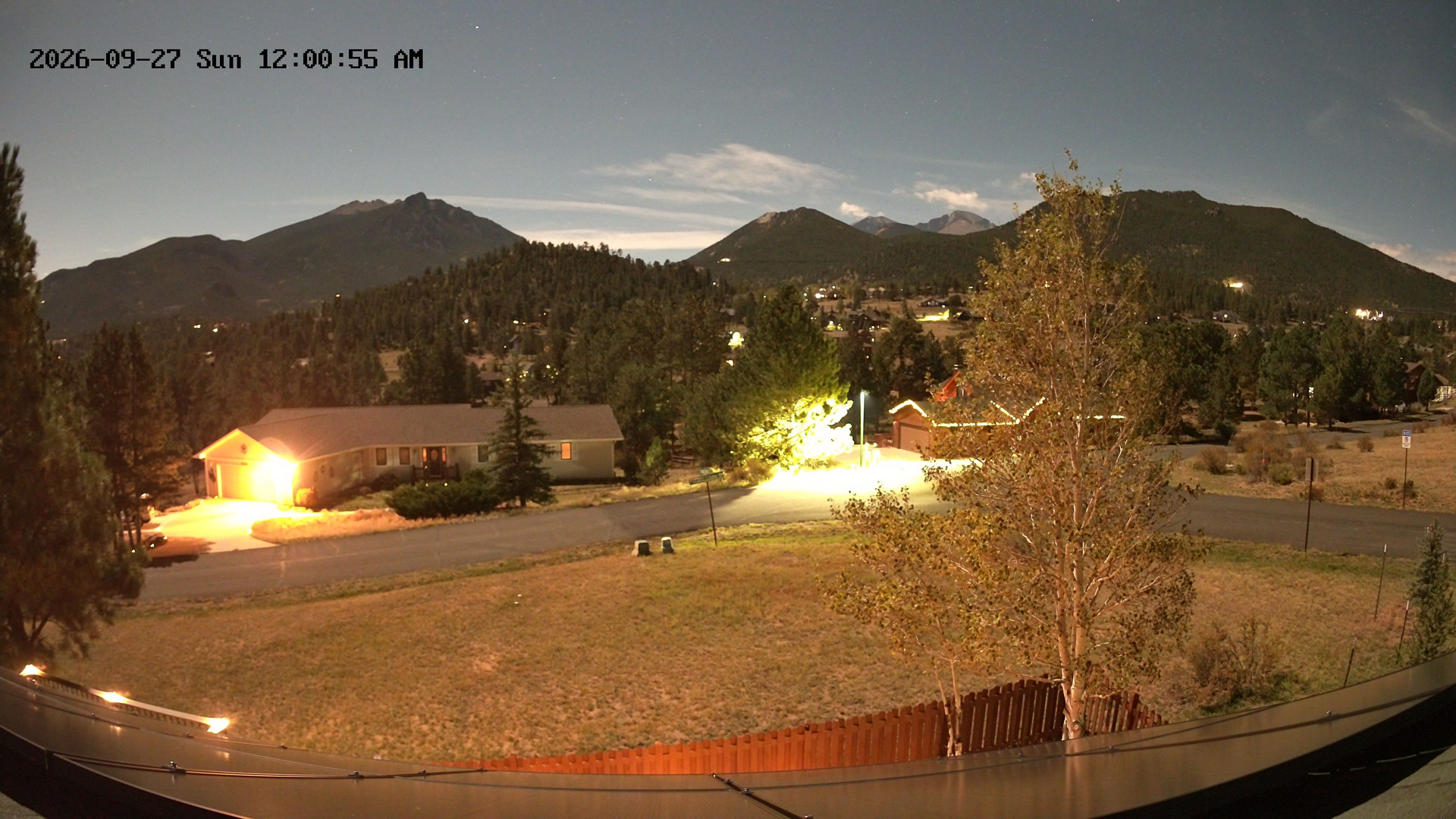 time-lapse frame, Estes Cam webcam