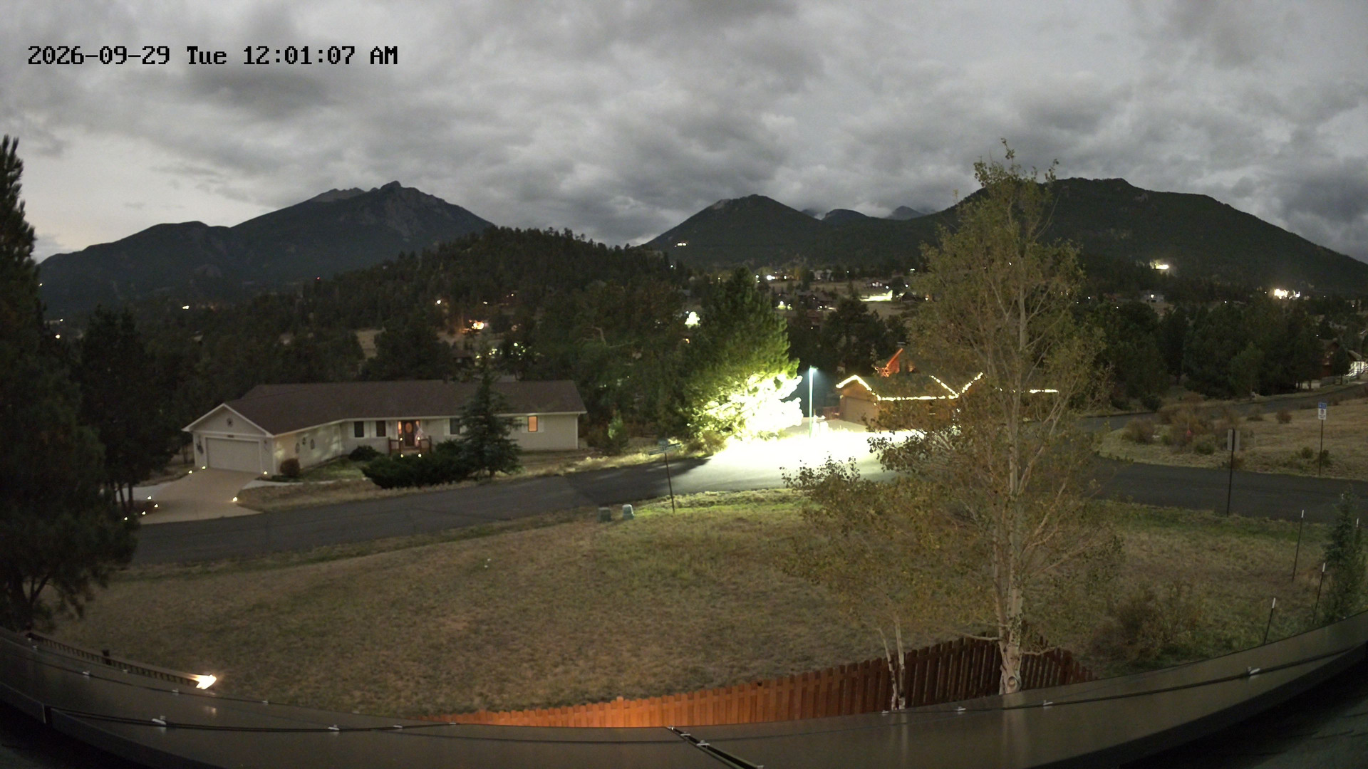 time-lapse frame, Estes Cam webcam