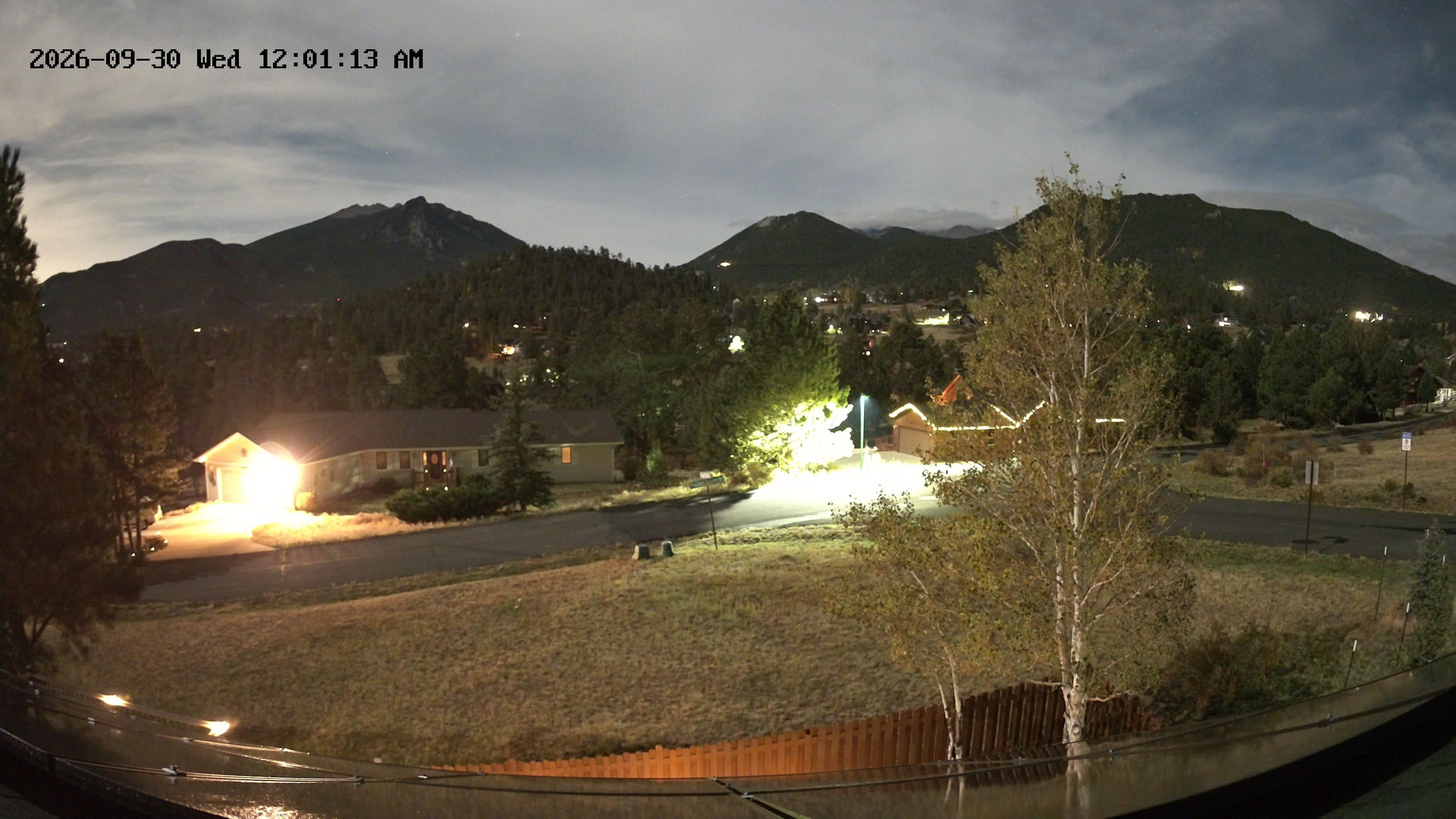time-lapse frame, Estes Cam webcam