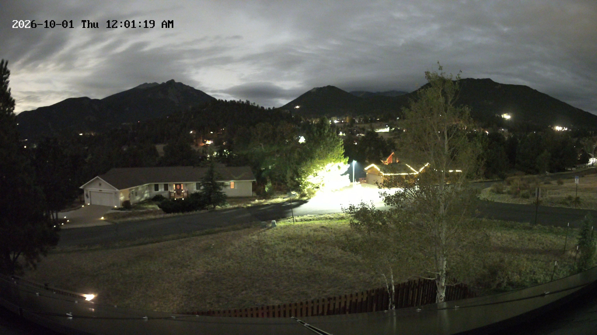 time-lapse frame, Estes Cam webcam