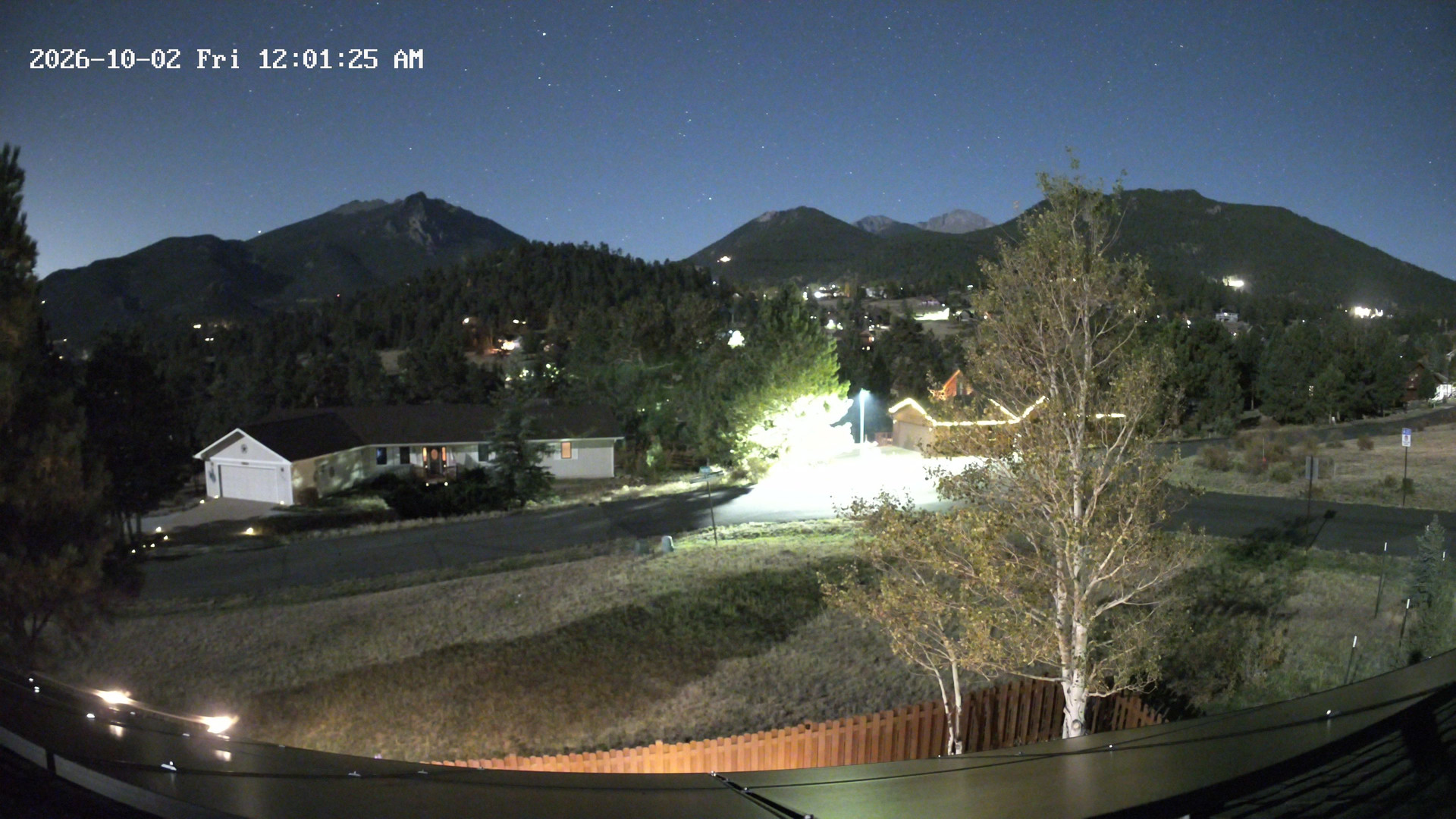 time-lapse frame, Estes Cam webcam