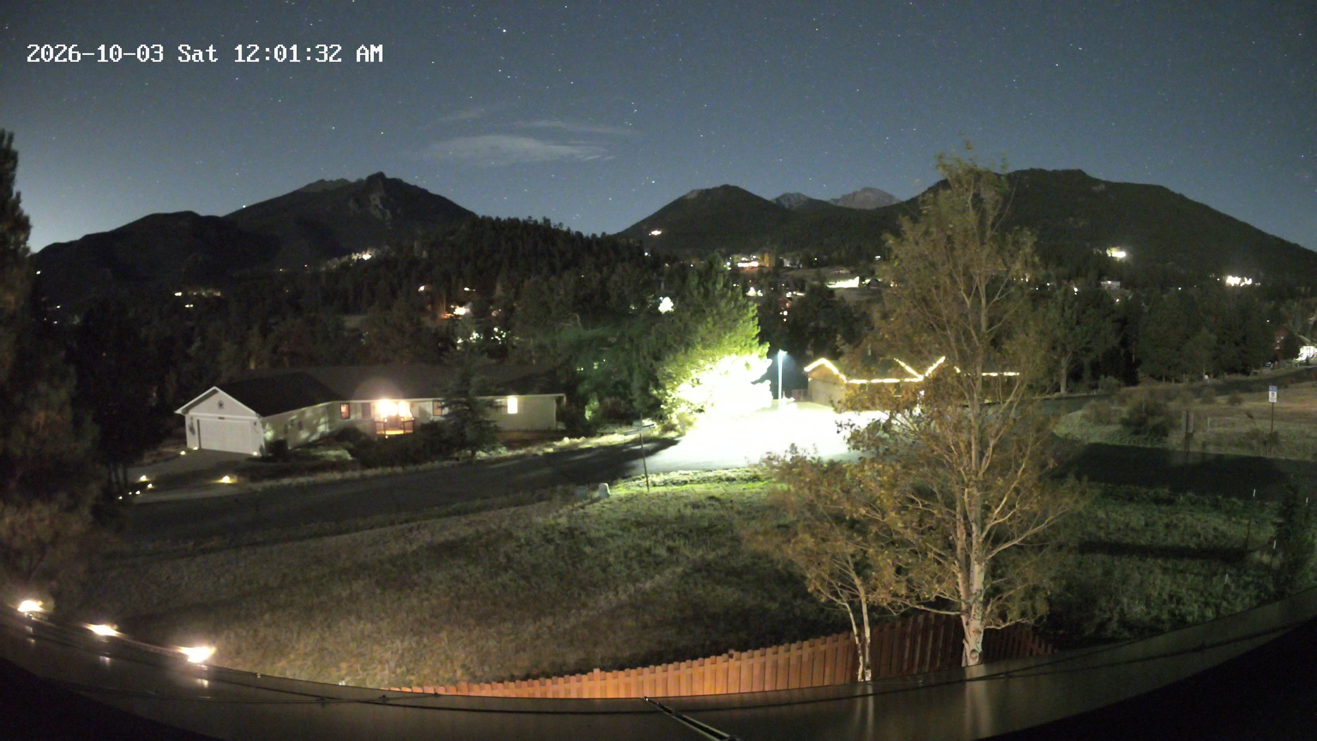 time-lapse frame, Estes Cam webcam